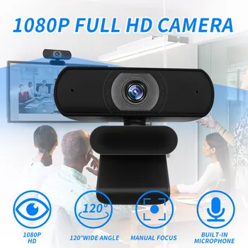 

Full HD 1080P High Pixels USB Webcam Built-in Microphone Auto Focus Computer Peripheral Web Camera for Youtube PC Laptop