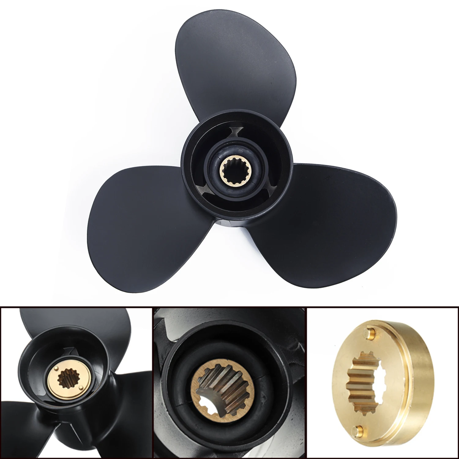 Алюминиевый винт для подвесного мотора 10-1/2X13g для 25-70HP Ртути двигателя OEM 48816704A40