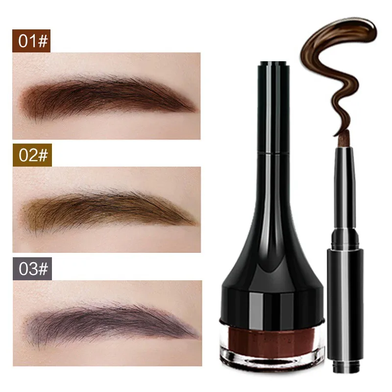 Where can I buy Chance of  3 Colors Waterproof Lock Color Cream Eyebrow Gel Pencil Tearing Makeup Eyebrow Tint Brown 3D Natura