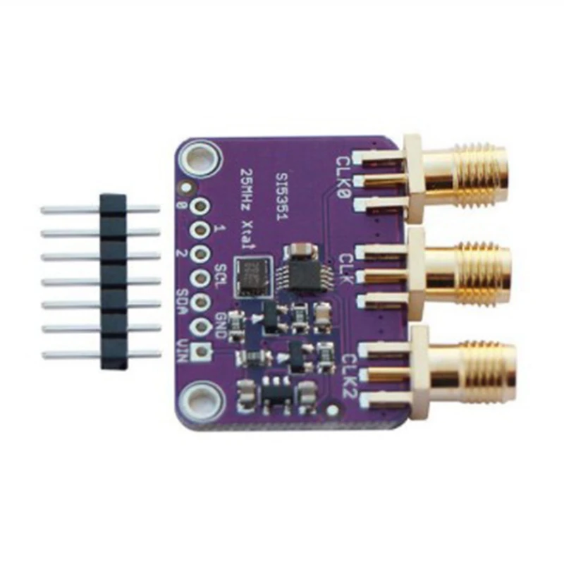 10 шт. DC3V-5V CJMCU-5351 Si5351A Si5351 I2C генератор часов Breakout Board модуль сигналов часы 8 кГц-160