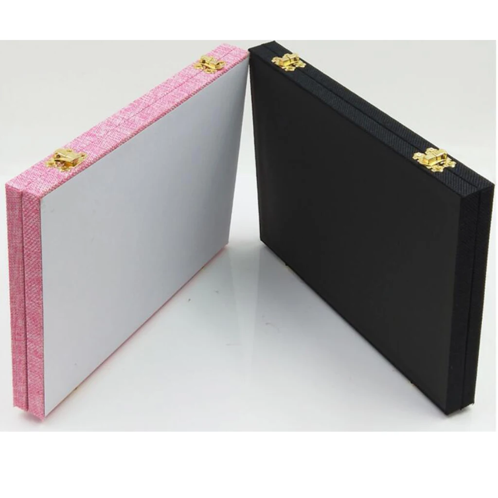 Line Box 54 Grids Clear Glass Lid Rings Holder Showcase Storage Organizer Jewelry Packaging for earrings necklaces bracelets