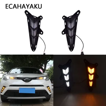

ECAHAYAKU LED DRL For Toyota C-HR CHR 2017 2018 2019 2020 Daytime Running Light Rear Tail bumper Fog Brake light Warning lights
