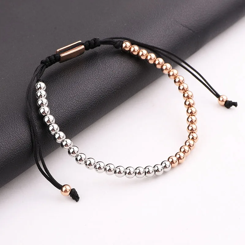 JARAVVI Men Bracelet High Quality Stainless Steel Beads Adjustable Bracelet Men Jewelry Gift - Image 4