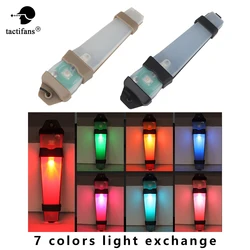 Tactical Signal Light Helmet Safety Indicator Flashing IPX-8 Waterproof LED Lamp For Hiking Cycling Survival Airsoft Paintball