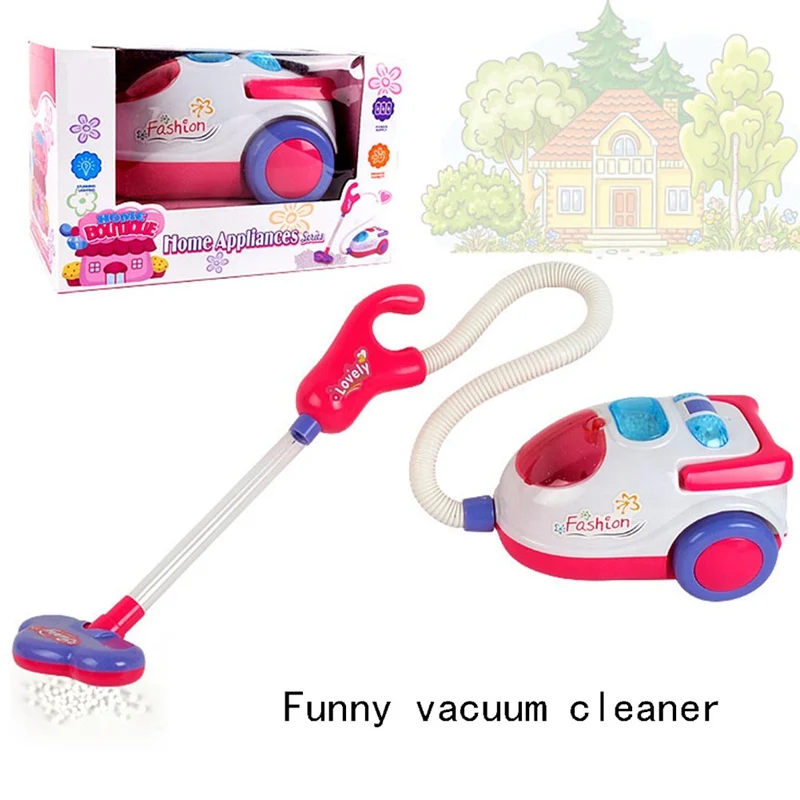 Игрушечная игрушка «пылесос» для детей, чистящая тележка, игровой набор, мини-корзина для очистки, подарок для детей