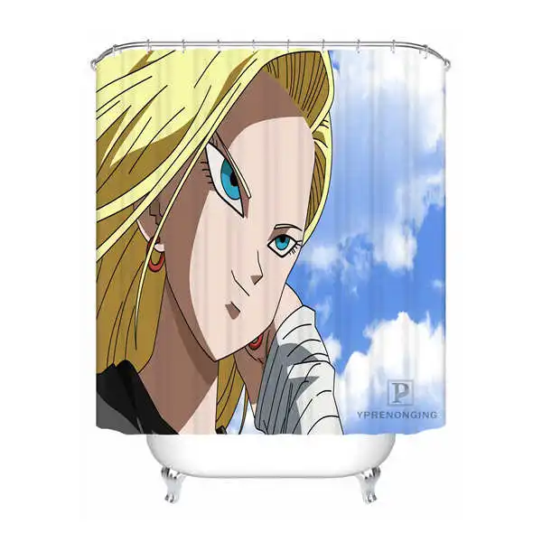 Shower Curtain Пользовательские водонепроницаемые занавески для душа Dragon Ball Z Goku и Gohan аниме печать декор для ванной комнаты различные размеры#180324-01-04 - Цвет: Shower Curtain