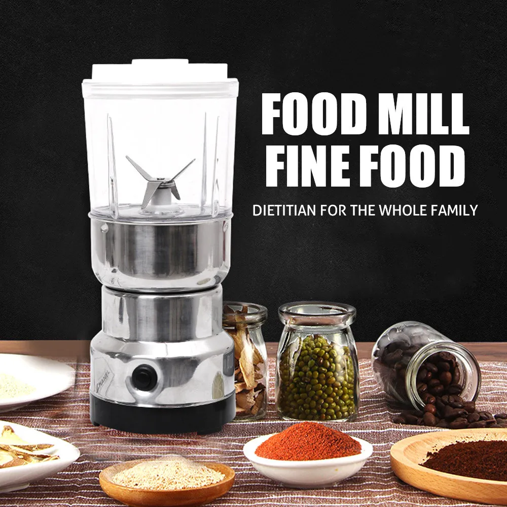

Portable Electric Coffee Grinder Salt Herbs Spices Nuts Grains Coffee Bean Grinding Mills Machine Household Kitchen Tool Gadget