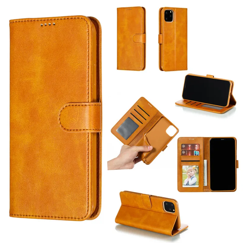 

For IPhone 11 Pro MAX Flip Leather Wallet Card Slot Stand Shockproof Back Cover For IPhone 11 11 Pro 11 Pro Max Anti-fall Case