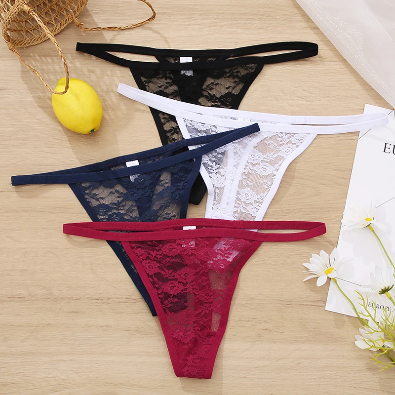 Sexy G-string Thong Panties for Woman Lace Cross Section Underwear  Transparent Women's Underpants Female Lingerie S-XXL - AliExpress