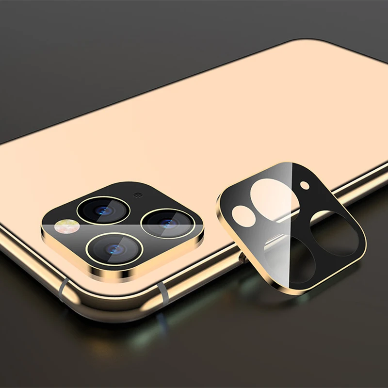 Креативный объектив камеры пленка протектор экрана для iPhone 11/11Pro/Pro MAX металлическая камера закаленное стекло все включено защитный чехол