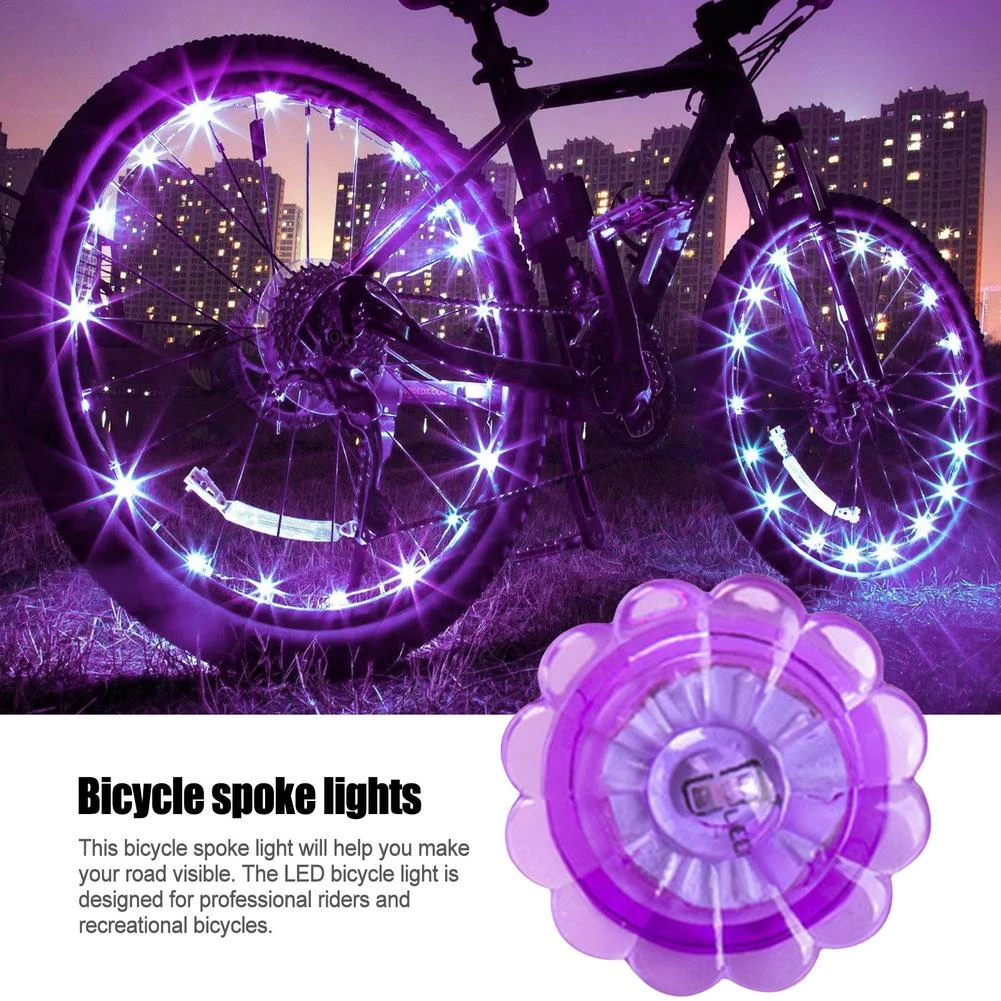Luces LED para radios de bicicleta montaña, de luz brillante con batería Cr927|Luz de bicicleta| - AliExpress