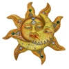 Metal Moon Sun Hanging Pendant Wall-mounted Art Craft Home Background Wall Hanging Decor Indoor Outdoor Ornament 1pc 1