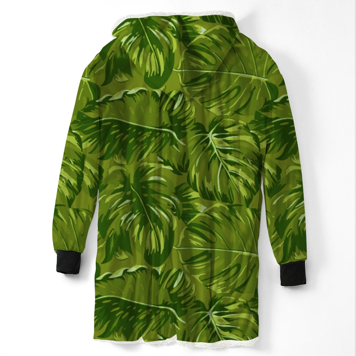 2019 Новое Брендовое дизайнерское Мужское пальто на меховой подкладке с 3d принтом, свободная Длинная зимняя Вельветовая куртка с капюшоном