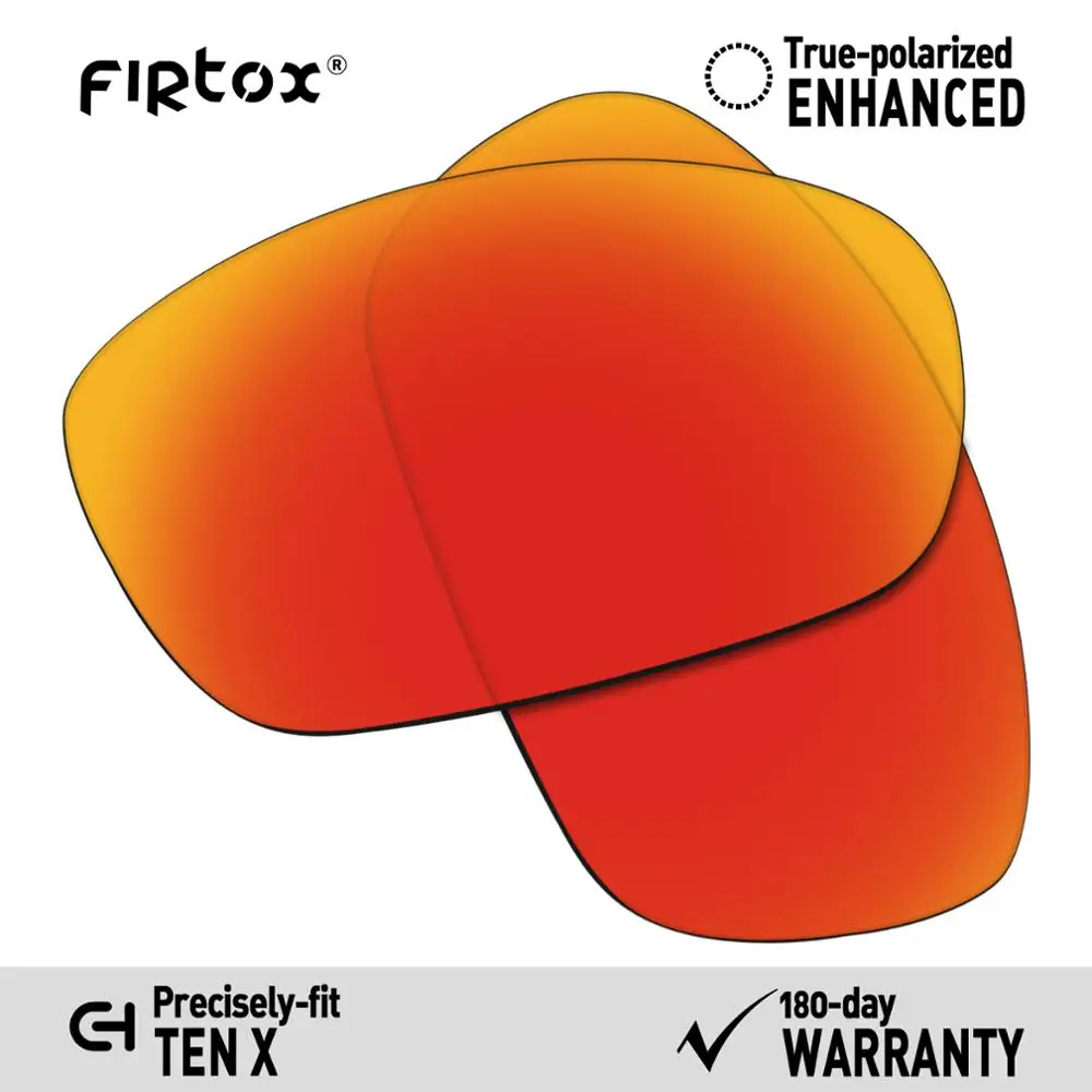 Firtox настоящие поляризованные Сменные рассеиватели UV400 для солнцезащитных очков-oxley Ten X(Только Совместимые линзы)-несколько цветов - Цвет линз: Red-Polarized
