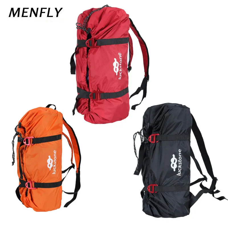MENFLY Climbing Accessories Back Rope Bag Outdoor Rock Climb Ropes