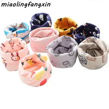 Толстый плюшевый детский шарф, воротники, хлопковый детский шарф, теплый детский шейный платок, осенне-зимняя одежда для родителей и детей, шарф-кольцо