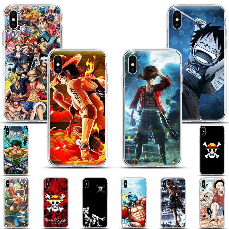 Чехол для телефона iPhone 12 11 Pro X XR XS MAX SE2020 7 8 6 6s Plus 5S 12mini аниме One Piece Модный