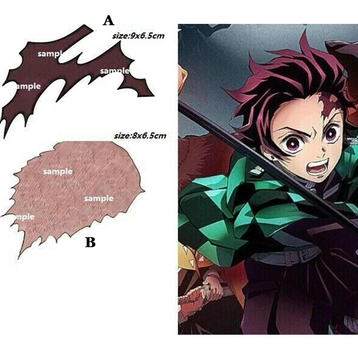 Demon Slayer Kimetsu No Yaiba Kamado Tanjirou Scar Temporary Tattoo Cosplay Prop Costume Props Aliexpress