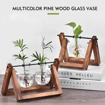 

Glass Micro Hydroponics Bracket Family Hydroponic Vase Transparent Vase Sturdy Beautiful Glass Bottle Vase Fashion Outdoor