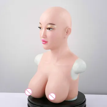 

F Cup Silicone Fake Breast Form Top Quality Realistic Soft Boobs Bionic Skin CD Transgender Queen Transvestite Mastectomy Bra