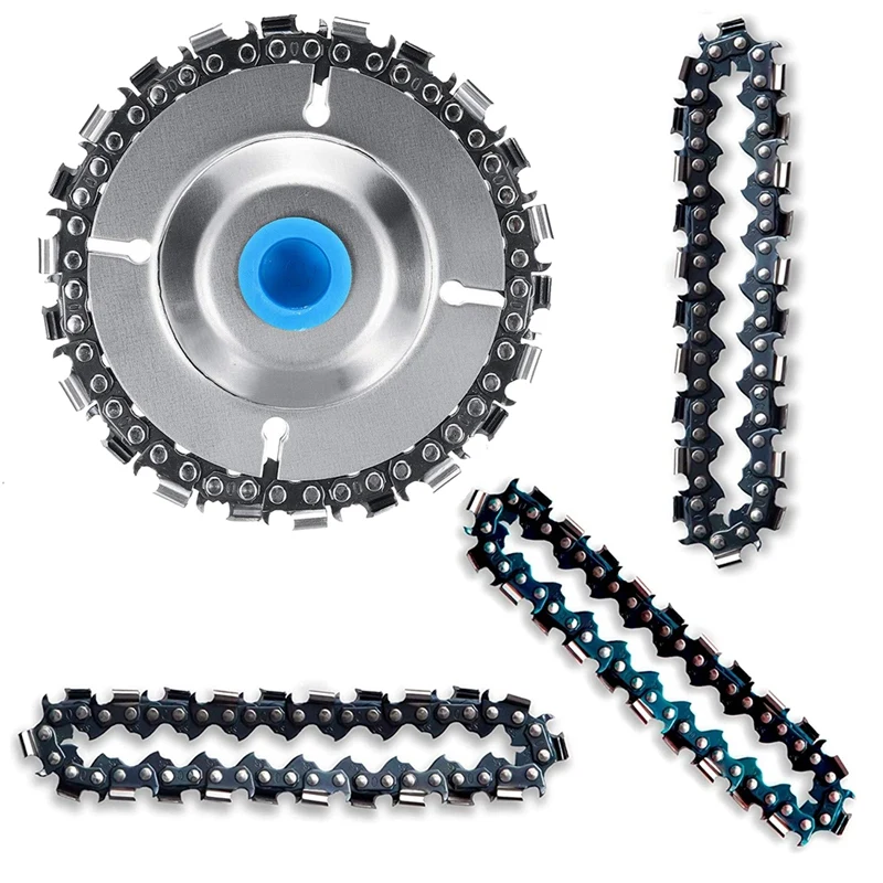 

Wood Carving Chain Disc - with 3 PCS of Extra Circlets, 7/8 inch Arbor Wheel Grinding, Shaping Circular Chainsaw Disk Promotion