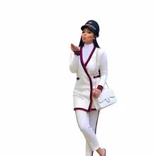 VAZN/ Весенняя популярная модная популярная пикантная элегантная женская верхняя одежда однотонная с v-образным вырезом и длинным рукавом женская тонкая х-Длинная Верхняя одежда WYNZ8151