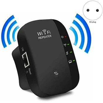 

Wireless WiFi Repeater 300Mbps WiFi Signal Amplifier 802.11 Wifi Range Extender Router 2.4G Wifi Extender(EU Plug)