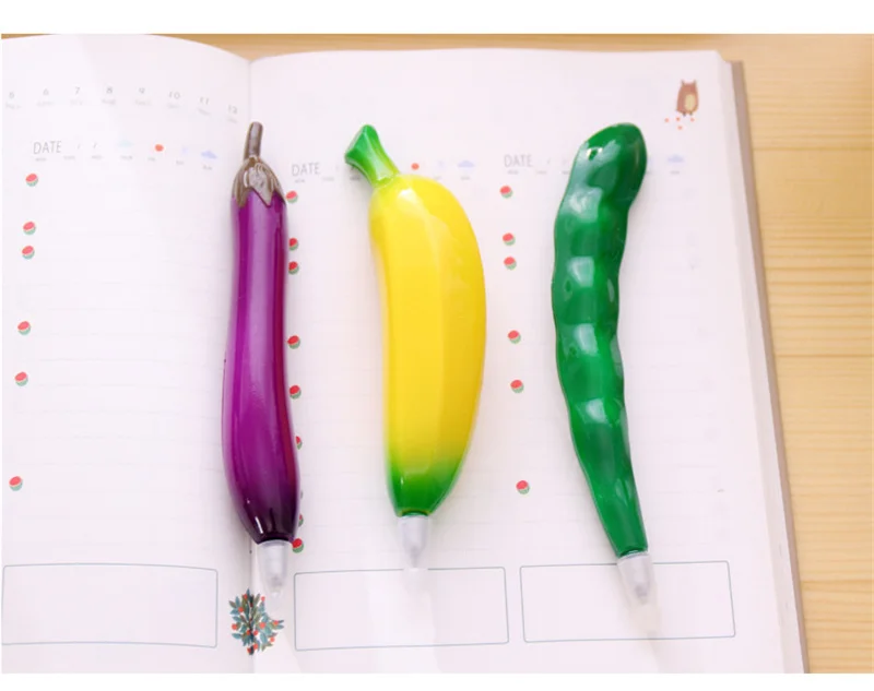 Kawaii, магнитная шариковая ручка с изображением Чили, морковки, яблока, фруктов, милая стационарная вещь, канцелярские принадлежности для офиса, школы, наклейки на холодильник, аксессуары, Bts