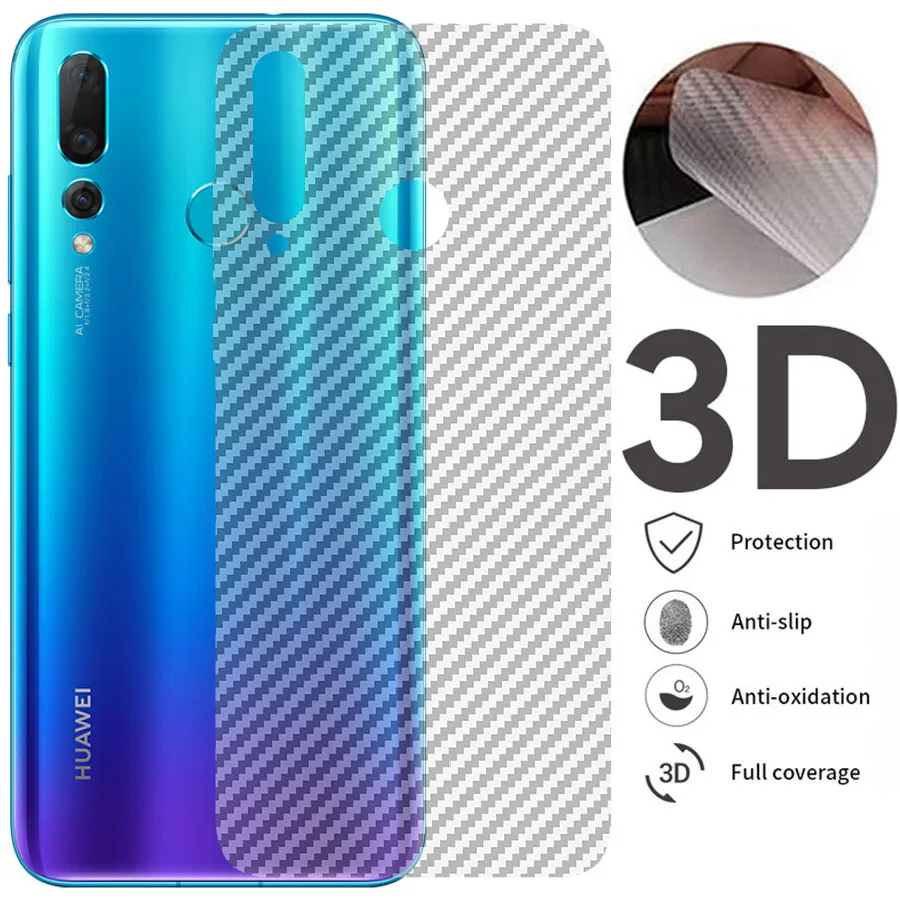 5 шт. защитная пленка на заднюю панель с полным покрытием для Huawei Y9 2019 Y7 Prime Y6 3D