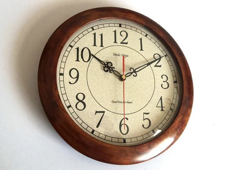 Japanese Style Wall Clock Vintage Wood Clock Mechanism Wall Watches Home Decor Bedroom Silent Living Room Duvar Saati Gift FZ569