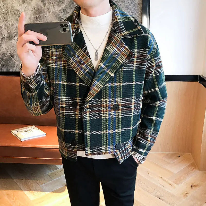 Шерстяное пальто Hommes Veste Abrigo Largo Hombre шерстяное мужское короткое Erkek Mont Корейская