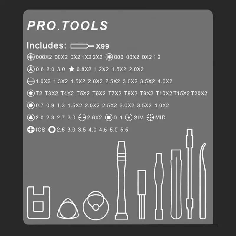 112 в 1 Набор отверток для обслуживания мобильного телефона, разборка ручного инструмента, многофункциональный набор инструментов для ремонта мобильного телефона