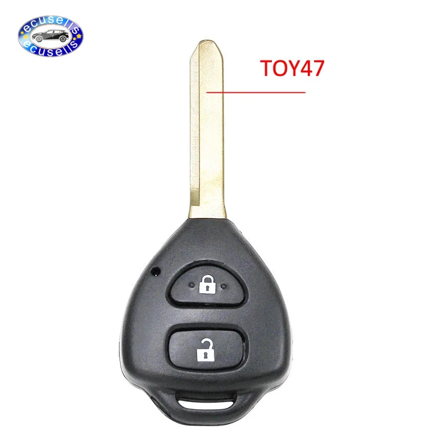 Новый Сменный 2 кнопочный дистанционный чехол для ключей умный Fob TOY47 Toyota Corolla |