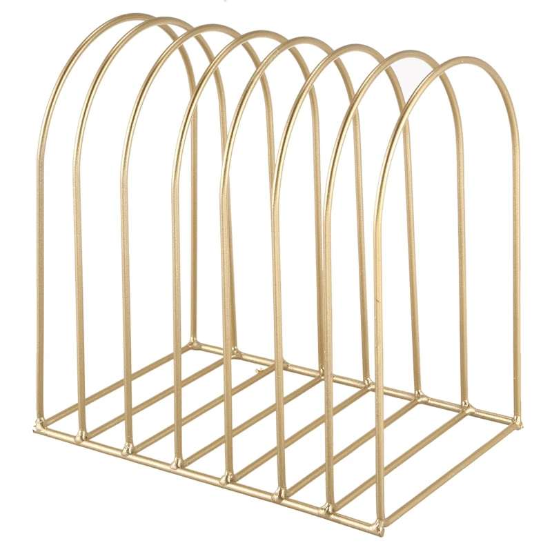 

Creative Simple File Organizer Wrought Iron Book Stand Storage Stationery Student Dome Ornaments