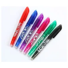 8 шт. Новинка 0,5 мм стираемая ручка 1 шт. заправки цветные яркие 8 цветов творческие инструменты для рисования студенческие инструменты для письма офисные канцелярские принадлежности