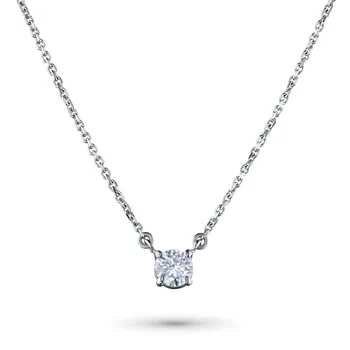 

Necklace made of white gold with a diamond