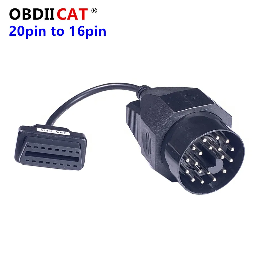 Качество A + 20Pin Кабельный соединитель диагностический OBD 20 Pin к OBD2 16