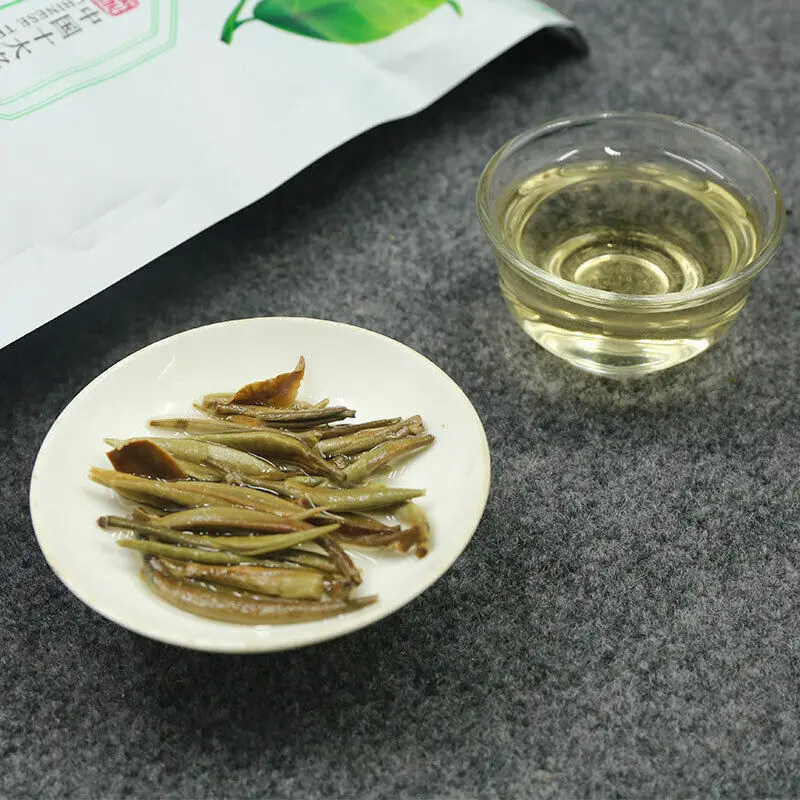 250 г Китайский чай с высоким содержанием мутайн BaiHao YinZhen, белый чай с серебряной иглами, китайский натуральный зеленый органический белый чай BaiHaoYinZhen