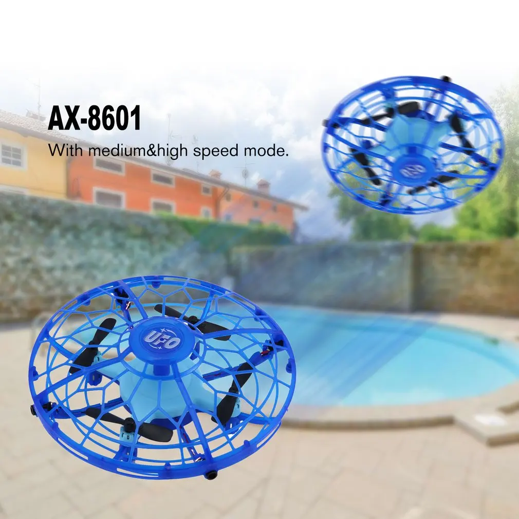 AX-8601 Mini RC Drone with Sensors 2.4G 4CH Quadcopter Gyro Fly Ball Smart Shatterproof Pocket UFO Safe Toys for Kids