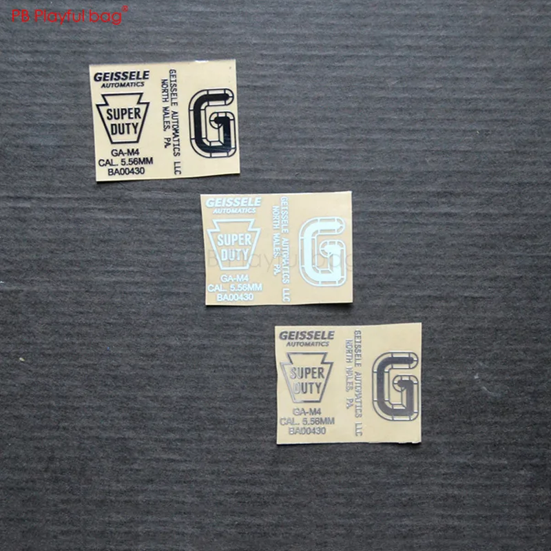 Genuine Geissele Trigger Square G Logo Sticker Decal White Black LRG 