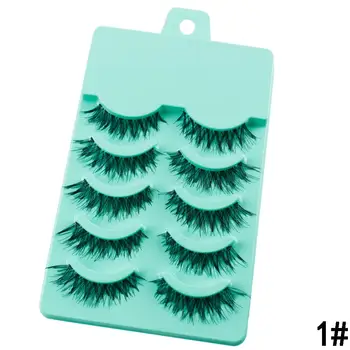 

5 Pairs/set Stunning Makeup Handmade Messy Cross Natural Eyelashes False Extension Lashes Charming Tools Eye X4N4