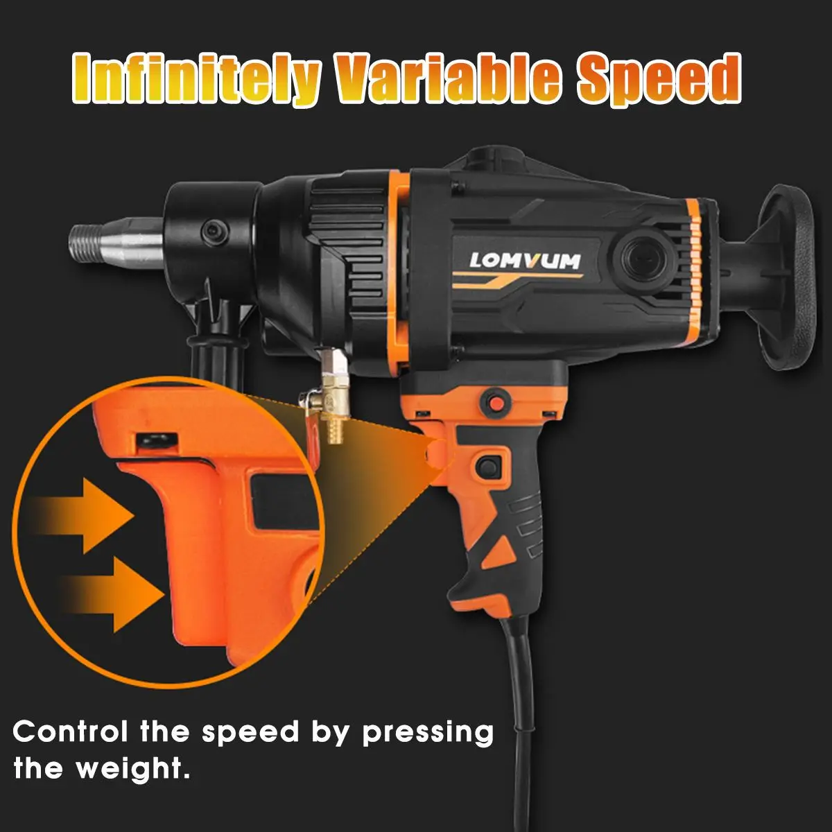 Koop 2600W 280 Mm Elektrische Diamond Core Drilling Machine High Power Handheld Concrete Core Boor Machine Met Water Pomp Accessoires