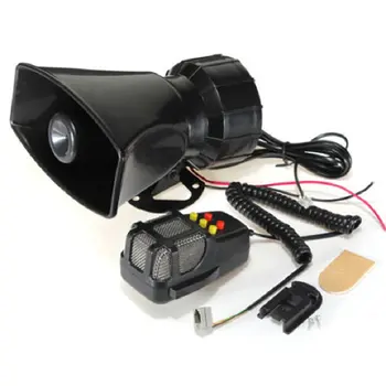 

Tone Sound Car Emergency Siren Car Siren Horn Mic PA Speaker System Emergency Amplifier Hooter 12V 100W