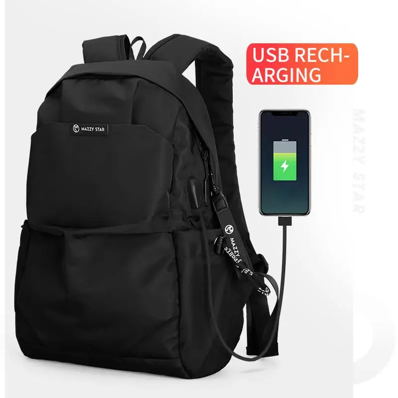 

Vbiger Men 15.6 Inch Laptop Backpacks Fashion School Backpack Casual Travel Bag with Anti-theft Hook for Male