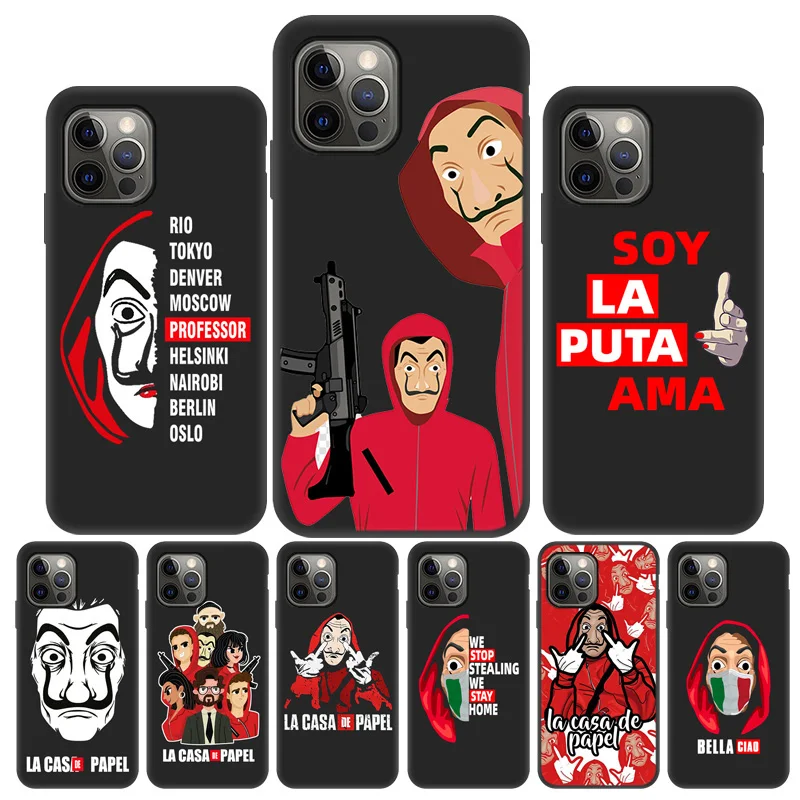Чехол для iPhone 13 Pro Max чехол с испанским ТВ чехлы La Casa De Papel 11 12 Mini XR X XS SE 2020 7 8 Plus 6 12Pro |
