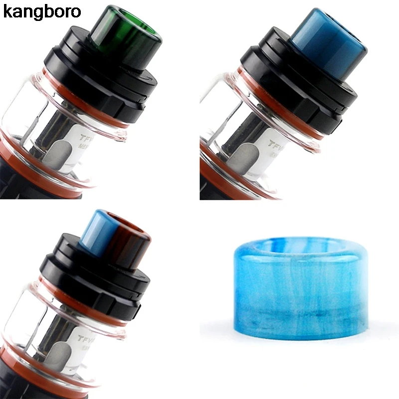 Punta de goteo de resina colorida para atomizador SMOK TFV16, vidrio de serpiente, alta calidad, 9ml