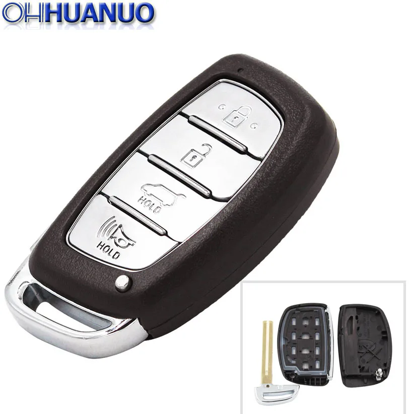 Умный дистанционный чехол для ключей Fob 4 кнопки HYUNDAI IX25 IX35 Elantra Sonata|Ключ от авто| |