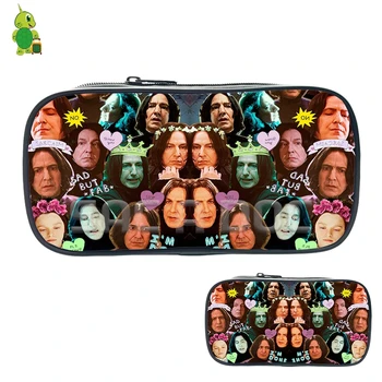 

Hogwarts Severus Snape Collages Cosmetic Bags Boys Girls Children Storage Bags Large Pencil Case Women Men Fashion Makeup Bag