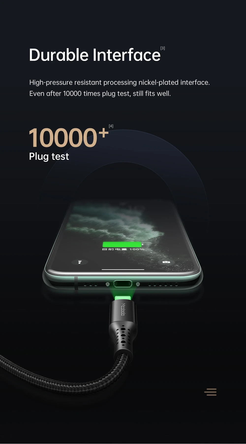 Mcdodo USB кабель 3A для Lightning IPhone 11 Pro Max XS XR X 8 IPad IPod Быстрая зарядка IOS 13 зарядное устройство автоматическое отключение кабель для передачи данных