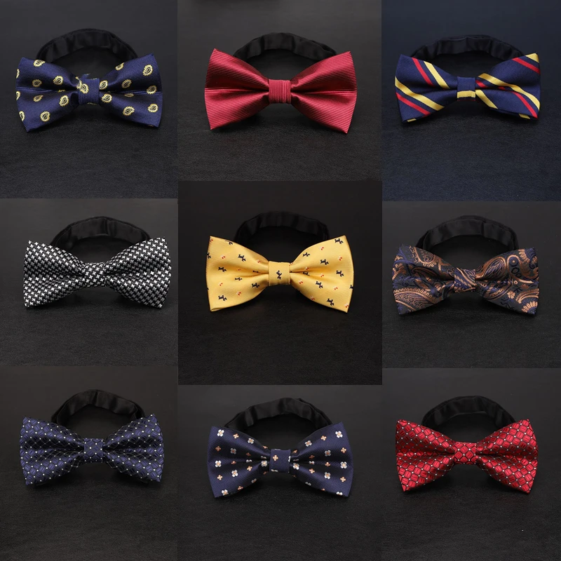 

formal dress bow ties fashion 2019 men bowtie black red green bow tie red Party Business wedding gifts for guests